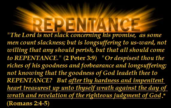 What are the Causes of Repentance?