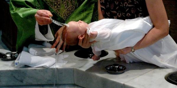 Is the pouring of water on the head of a baby, Infant Baptism?